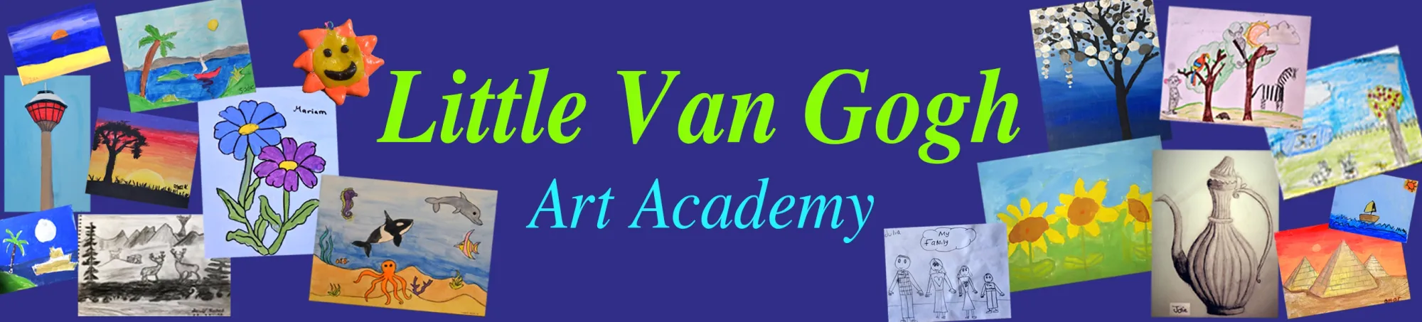Little VanGogh Art Academy — student drawings and paintings